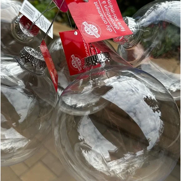 5 X 5” DIY plastic large ornaments crafts round ball - Picture 5 of 12